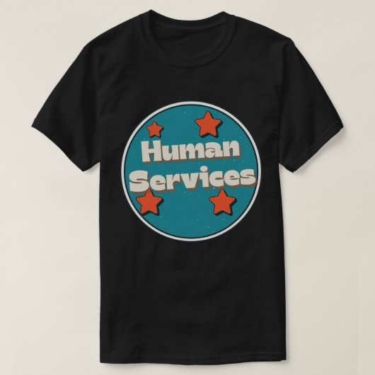 Menselijke Diensten T-shirt (Design voorkant)