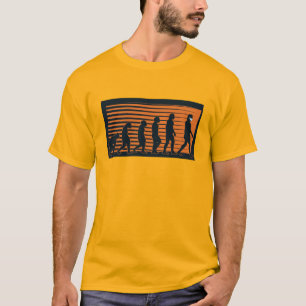 Menselijke evolutie t-shirt
