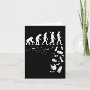 Menselijke evolutie vervuiling Cool Earth Day Lief Kaart