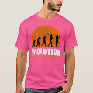 Menselijke fluitevolutie Funny Flute Evolution T-shirt