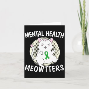 Menselijke geestelijke gezondheid telt kattenliefh kaart
