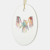 Menselijke hand keramisch ornament (Links)