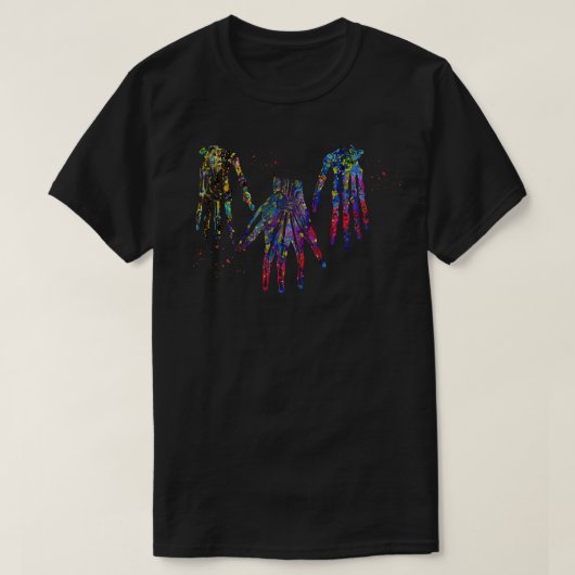 Menselijke hand t-shirt (Design voorkant)