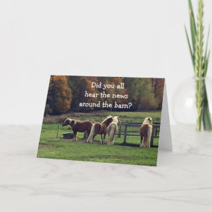 MENSELIJKE HORSES DIE OVER JE LEEFTIJD VERTROUWEN FEESTDAGEN KAART