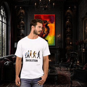 Menselijke Involutie Concept van Omgekeerde Evol T-shirt
