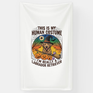Menselijke Kostuum Labrador Retriever Halloween He Spandoek