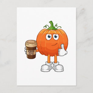 Menselijke kruidenlatte briefkaart