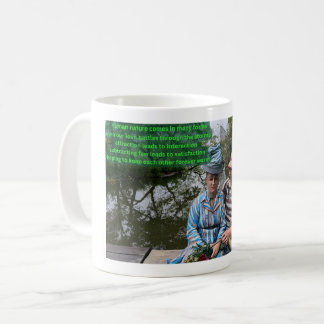 Menselijke natuur gedicht koffiemok
