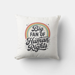 Menselijke Rechten Retro Regenboog Vector T-Shirt Kussen