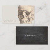  menselijke schedel Halloween Visitekaartje (Voorkant / Achterkant)