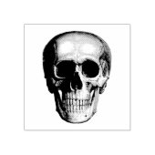 Menselijke schedel 	rubberstempel (Afrduk)