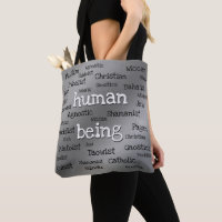 Menselijke tassen Aangepaste Spirituele Canvas tas