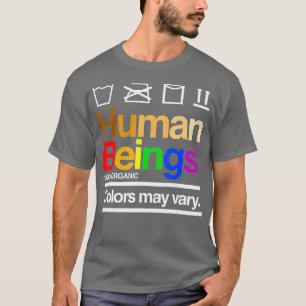 Menselijke wezens 100 organische kleuren kunnen de t-shirt