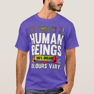 Menselijke wezens 100 organische kleuren Vary LGBT T-shirt