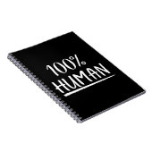 Menselijkheid 100% Menselijke Notitieboek (Rechterzijde)