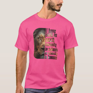 menselijkheid in dierenvrienden t-shirt