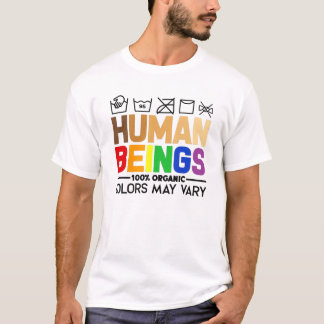 Mensen 100% organische kleuren kunnen variëren - t-shirt