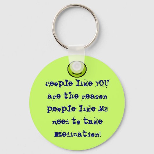 Mensen als jullie sleutelketting met gezicht sleutelhanger (Voorkant)