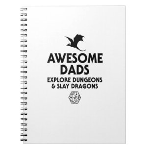 Mensen Awesome Dads Explore Dungeons And Slay Drag Notitieboek