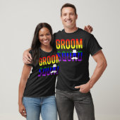 Mensen Bachelor Party Gay Pride Bruidegom Squad be T-shirt (Unisex)