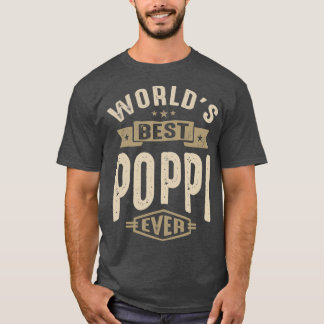 Mensen Beste Poppi Ooit Grappige Vader Opa vriende T-shirt