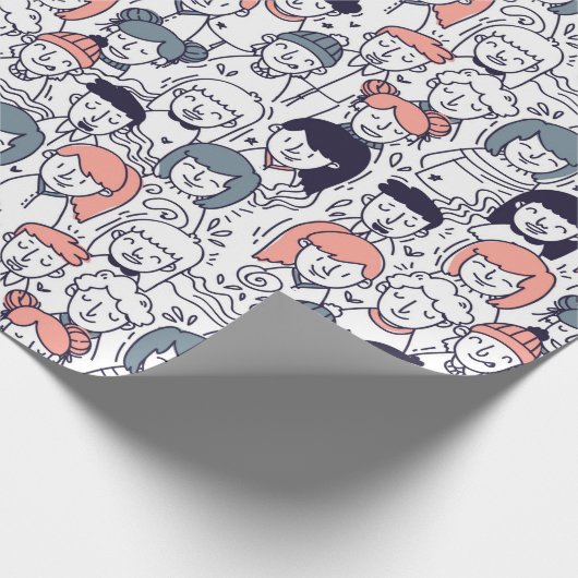 Mensen Cadeaupapier (Hoek)