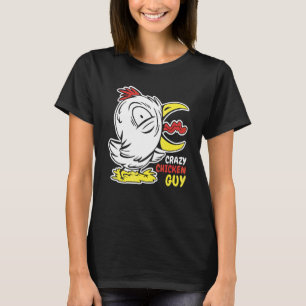 Mensen Crazy Kip Kerel Kippen T-shirt