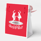 Mensen dansen rock en roll bedankdoosjes (Achterkant)