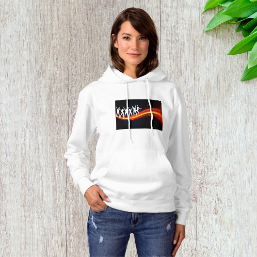 Mensen Dansen Silhouetten Vrouwen Hoodie