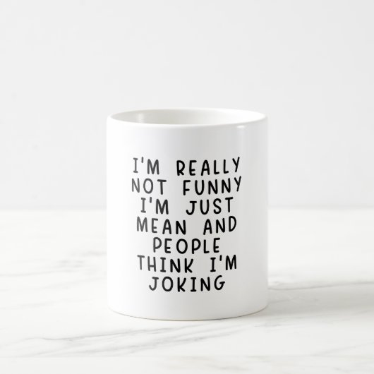 Mensen denken dat ik grappig sarcastisch ben koffiemok (Center)