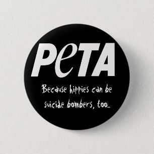 Mensen die astdieren eten ronde button 5,7 cm