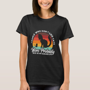 Mensen die geen katten leuk vinden t-shirt