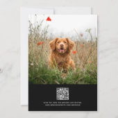 Mensen die gehuwd raken QR-code foto's Save The Date (Achterkant)