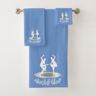 Mensen die Rock and roll dansen Bad Handdoek