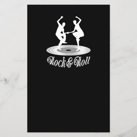 Mensen die Rock and roll dansen Flyer (Voorkant)