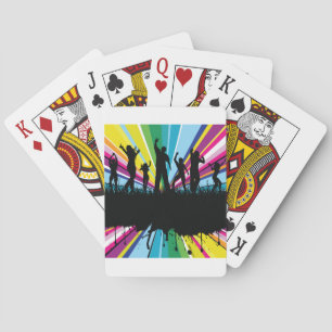 Mensen die spelkaarten dansen speelkaarten