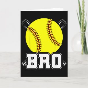 Mensen Fastpitch Softll Broer Grappig Kaart