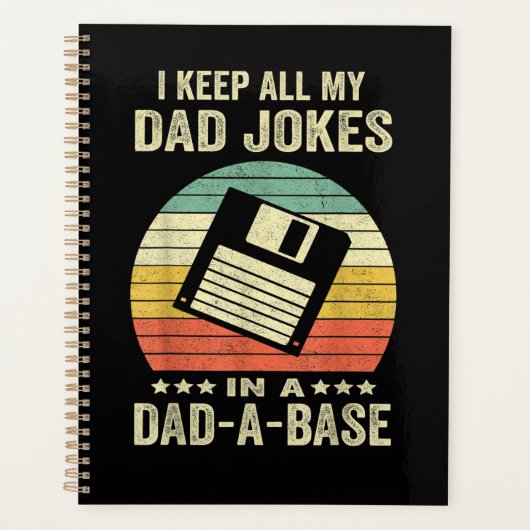Mensen Funny vader grappen in dad-a-Base Planner (Voorkant)