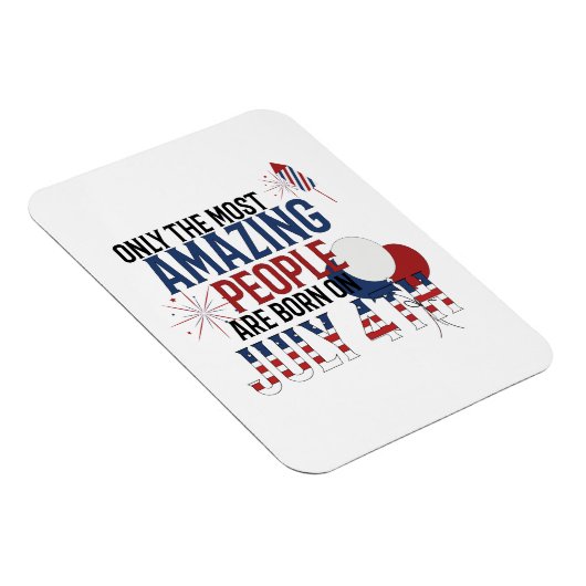 Mensen geboren op 4 juli Verjaardag Onafhankelijkh Magneet (Rechterzijde)