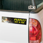 Mensen? Geen Fan Cat Meme Bumpersticker (Op Truck)