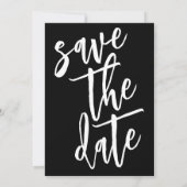 Mensen Getrouwd Kat Mam Pap Hand getrokken Save The Date (Achterkant)