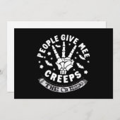 Mensen Geven Me De Kriebels Feestdagenkaart (Voorkant / Achterkant)