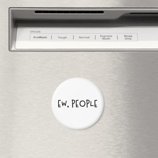 Mensen grappige Humor Introvert Magneet (Insitu (Vaatwasser))