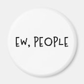 Mensen grappige Humor Introvert Magneet (Voorkant)