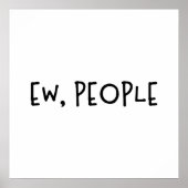 Mensen grappige Humor Introvert Poster (Voorkant)
