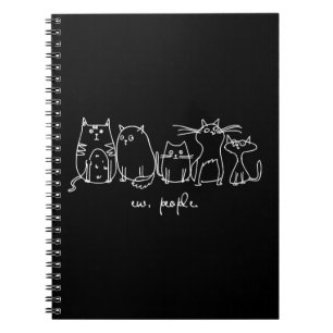 Mensen Grappige Meowy Kattenliefhebbers Notitieboek
