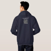 Mensen Hallo Binaire Code Promo QR Code - Tech Hum Hoodie (Achterkant volledig)