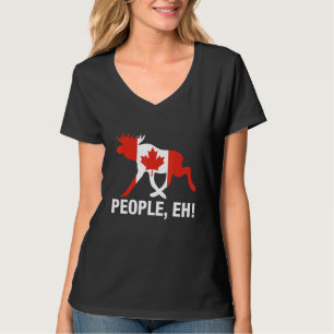 Mensen, hè! Grappige Canadese Eland Esdoornblad Ca T-shirt