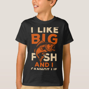 Mensen houden van grote vissen en kunnen niet lieg t-shirt