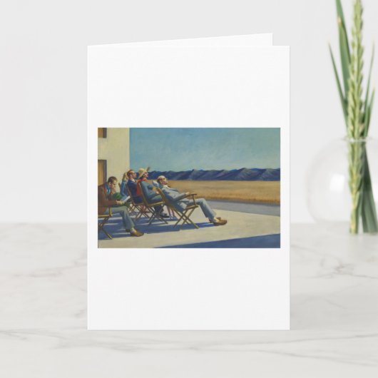 Mensen in de zon - Edward Hopper Kaart (Voorkant)